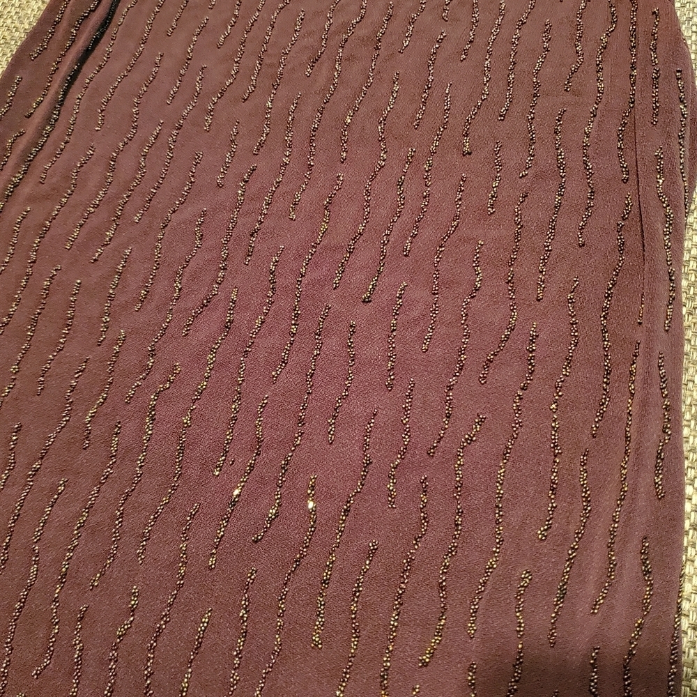 Fitted Chestnut Brown Dressy Tank
